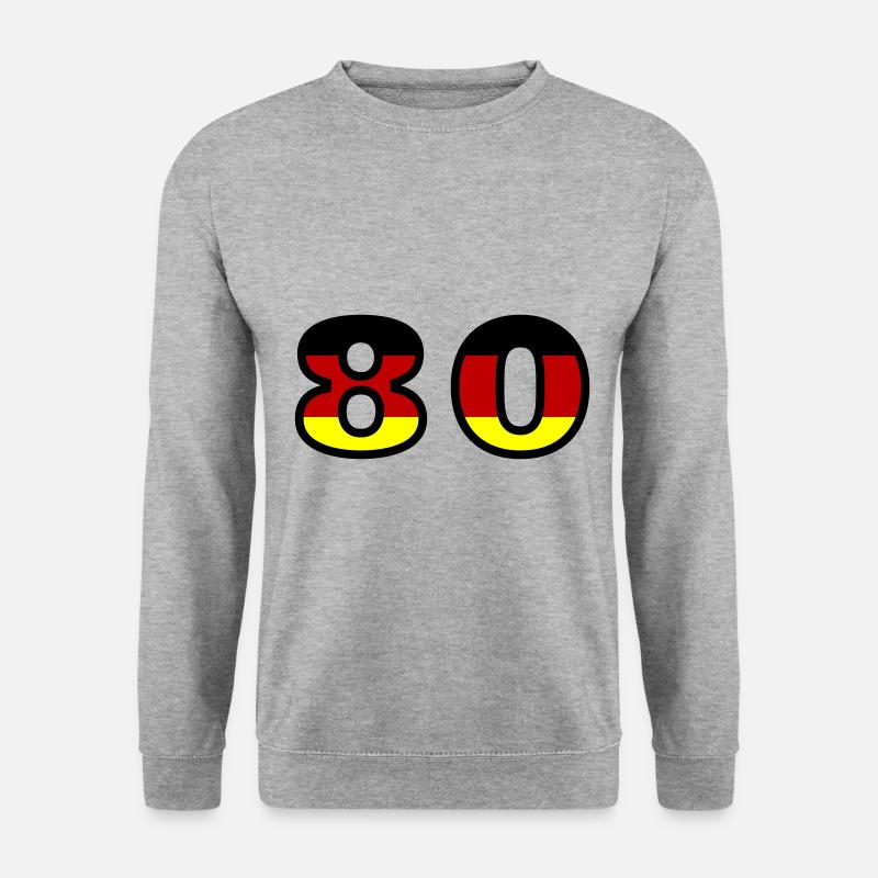 80 Number Germany Jersey - Unisex Sweatshirt - salt & pepper