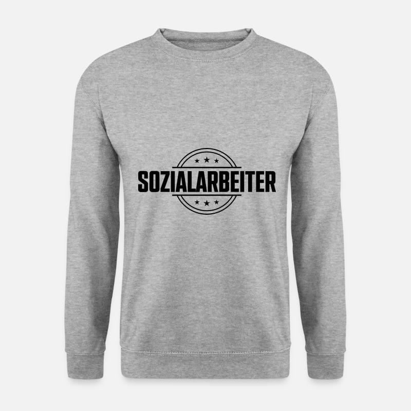 Sozialarbeiter Beruf - Unisex Pullover - Weißgrau meliert