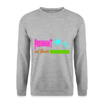 Mère Enceinte Bébé Nourrisson T-shirt Maman - Sweat-shirt Unisexe - gris chiné - Devant - Alina (178cm) & Michal (187cm)