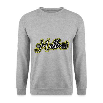 Malle 2024 Palme Mallorca - Unisex Pullover - Weißgrau meliert - Vorne - Alina (178cm) & Michal (187cm)