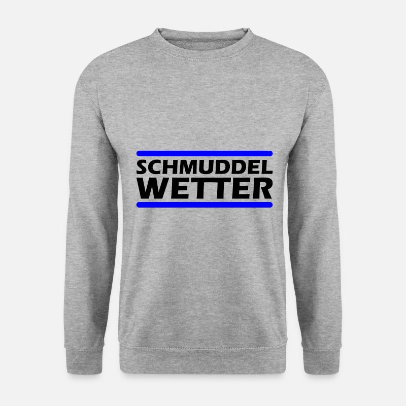 Schmuddel Wetter - Unisex Pullover - Weißgrau meliert