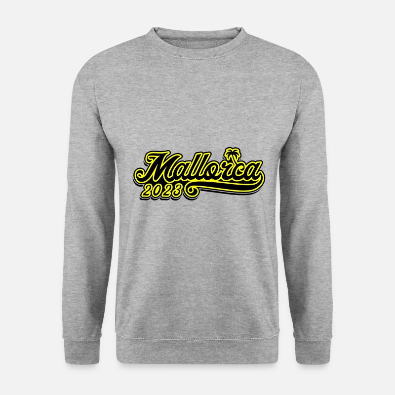 Mallorca 2023 - Unisex Pullover - Weißgrau meliert
