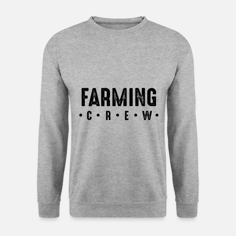 Farming Crew - Unisex Pullover - Weißgrau meliert