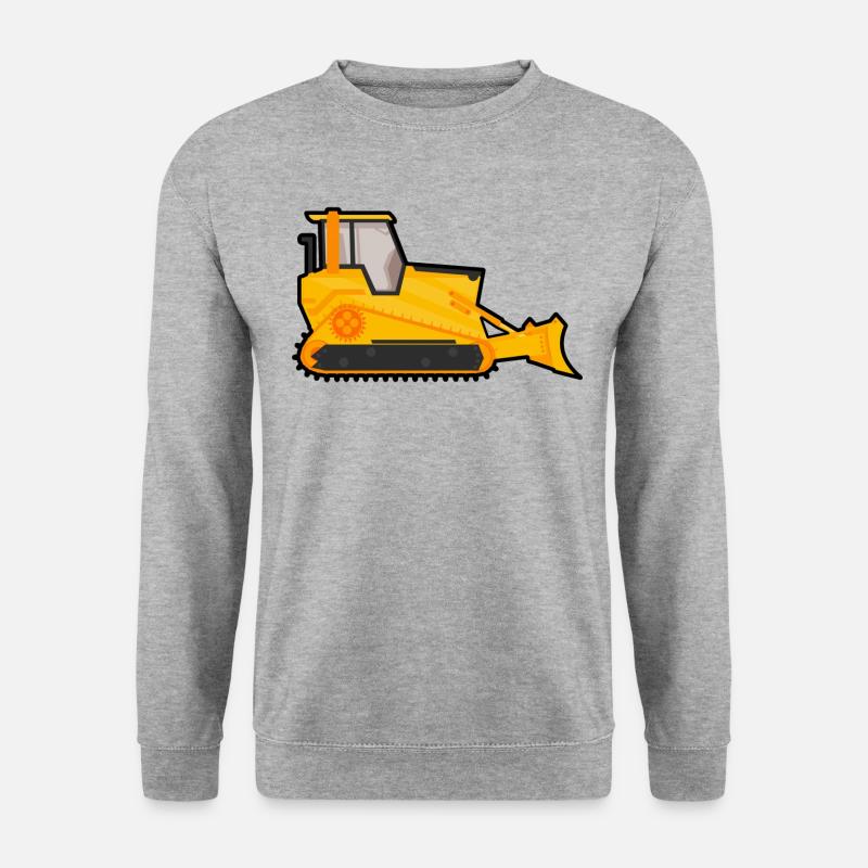 Bagger - Unisex Pullover - Weißgrau meliert