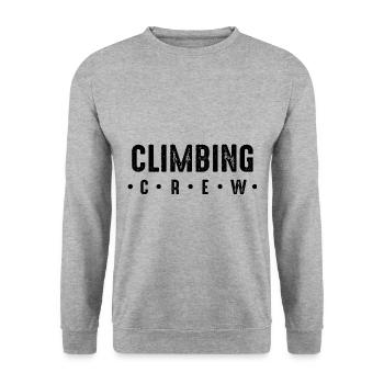 Climbing Crew - Unisex Sweatshirt - salt & pepper - Front - Alina (178cm) & Michal (187cm)