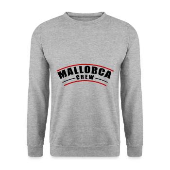 Mallorca Crew - Unisex Pullover - Weißgrau meliert - Vorne - Alina (178cm) & Michal (187cm)