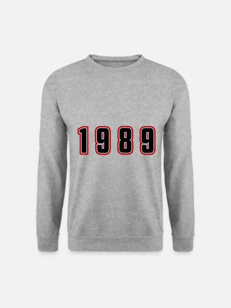 1989 Year Number - Unisex Sweatshirt - salt & pepper