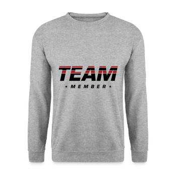 Team Members - Unisex Sweatshirt - salt & pepper - Front - Alina (178cm) & Michal (187cm)