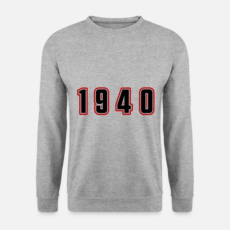 Numéro de l’année 1940 - Sweat-shirt Unisexe - gris chiné