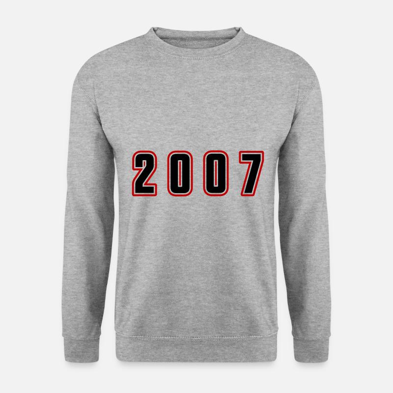 2007 Year Number - Unisex Sweatshirt - salt & pepper