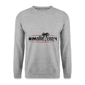 Malle 2024 Mallorca Tour - Unisex Sweatshirt - salt & pepper - Front - Alina (178cm) & Michal (187cm)