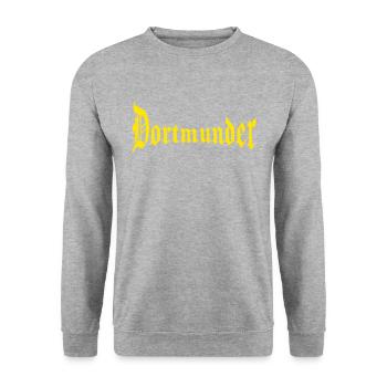 Dortmunder Ruhrpott - Männer Frauen - Unisex Pullover - Weißgrau meliert - Vorne - Alina (178cm) & Michal (187cm)