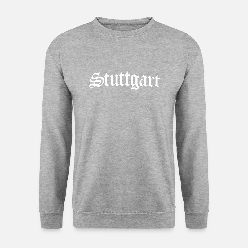 Stuttgart - Hauptstadt Stuttgarter - Unisex Pullover - Weißgrau meliert