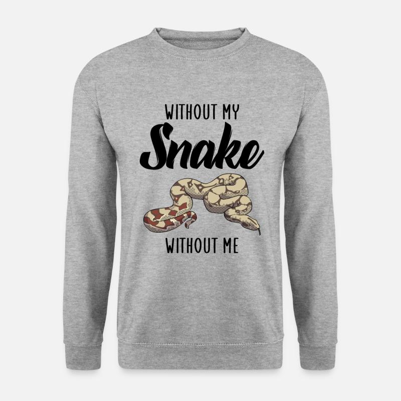without my snake without me - Unisex Sweatshirt - salt & pepper