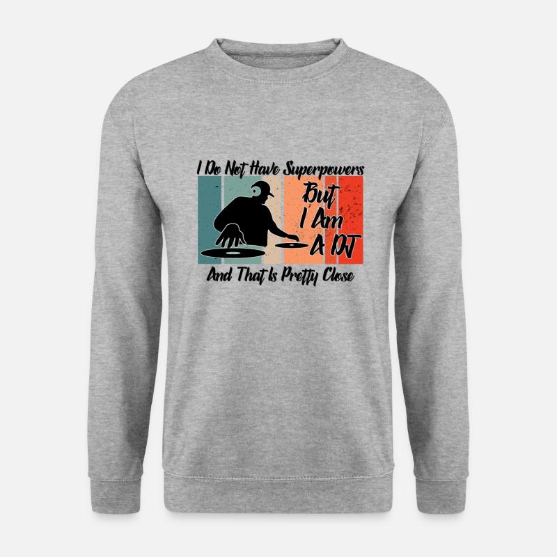 DJ Superpowers - Unisex Sweatshirt - salt & pepper