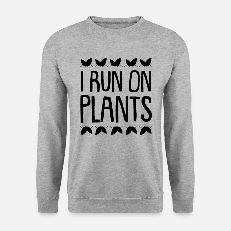 Gemüse pflanzen - Unisex Pullover - Weißgrau meliert