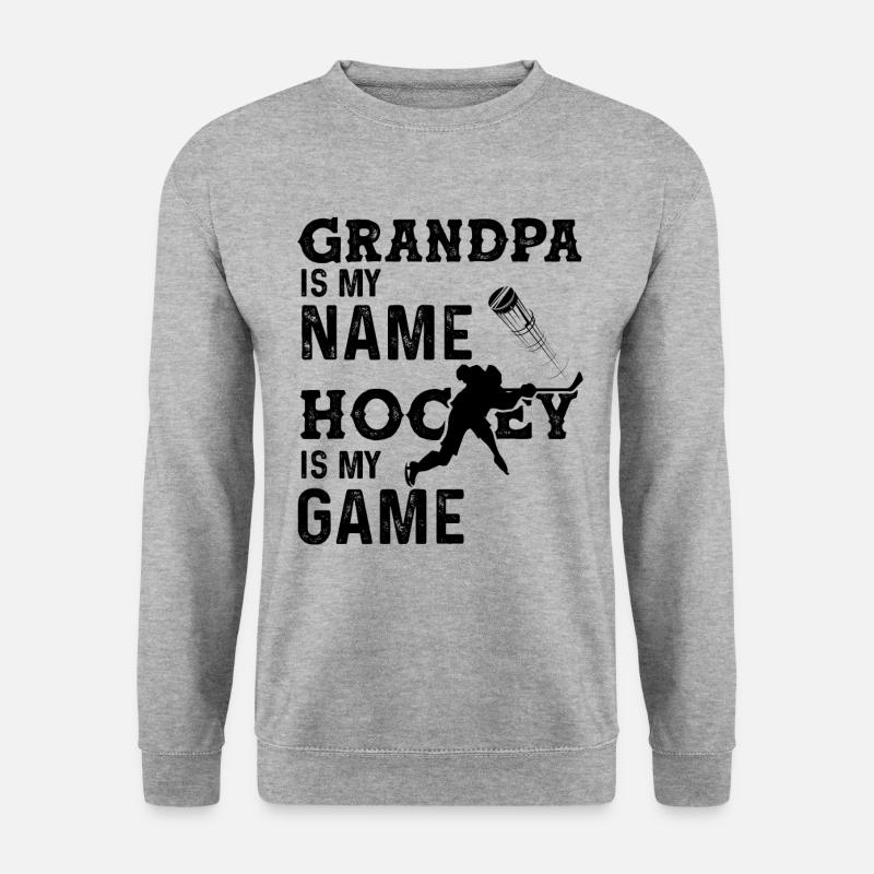 eishockey ice hockey - Unisex Pullover - Weißgrau meliert
