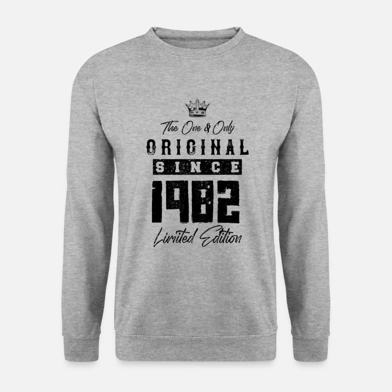 1982 limited edition - Unisex Pullover - Weißgrau meliert