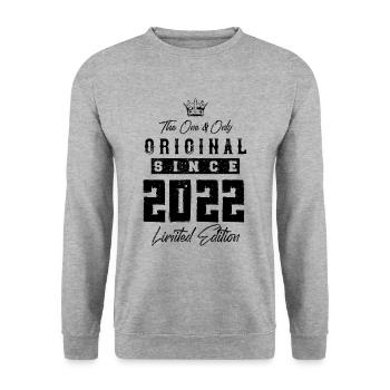 2022 limited edition - Unisex Sweatshirt - salt & pepper - Front - Alina (178cm) & Michal (187cm)
