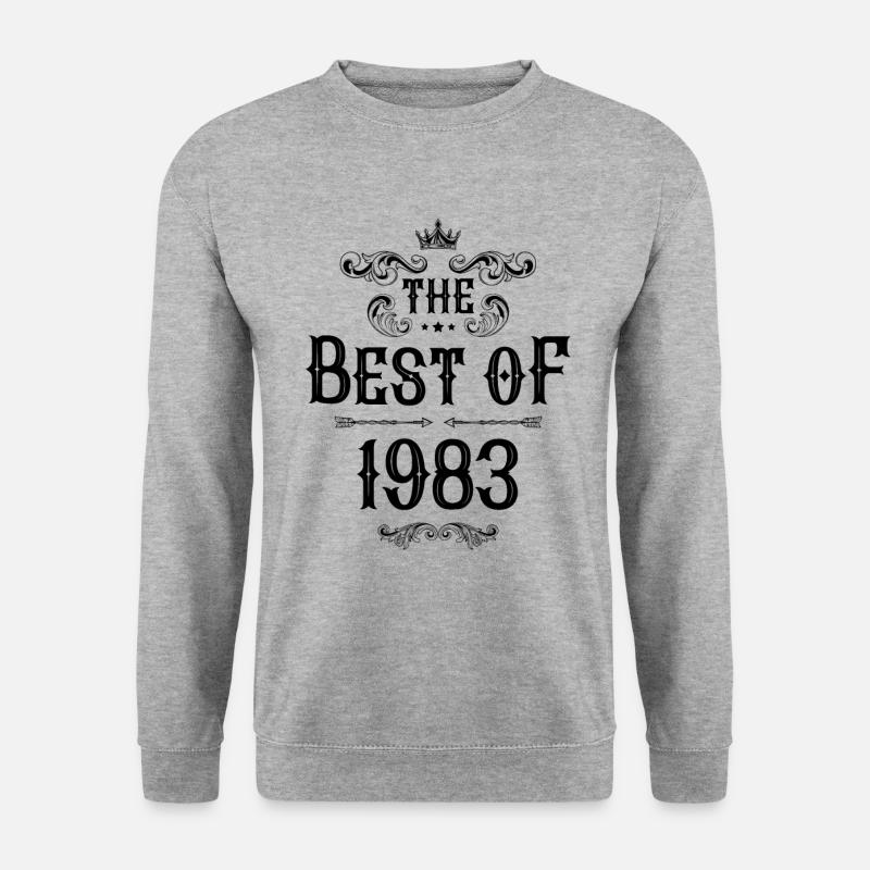 1983 best of - Unisex Pullover - Weißgrau meliert
