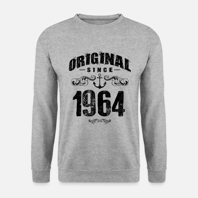 1964 original since - Unisex Pullover - Weißgrau meliert