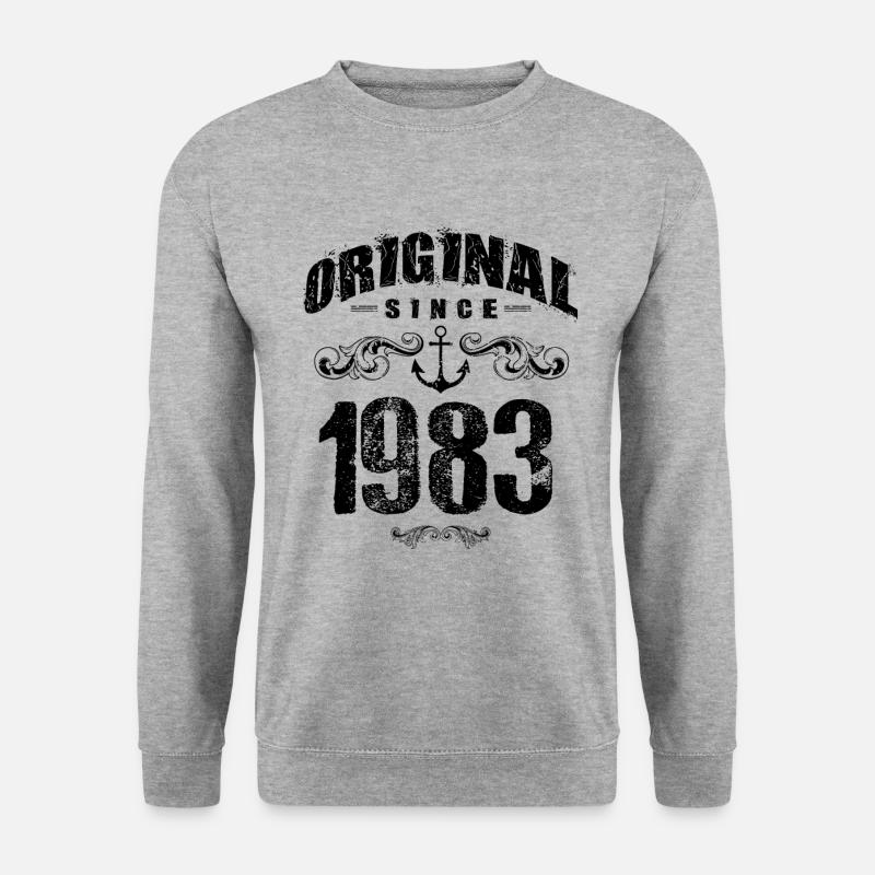1983 original since - Unisex Pullover - Weißgrau meliert