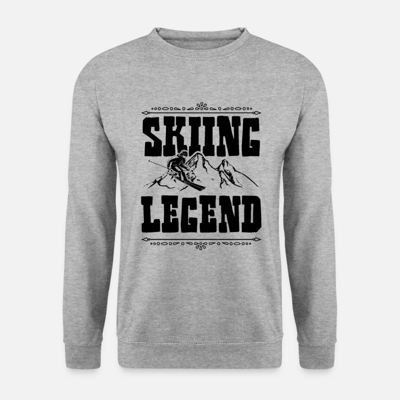 Ski Legend - Unisex Pullover - Weißgrau meliert