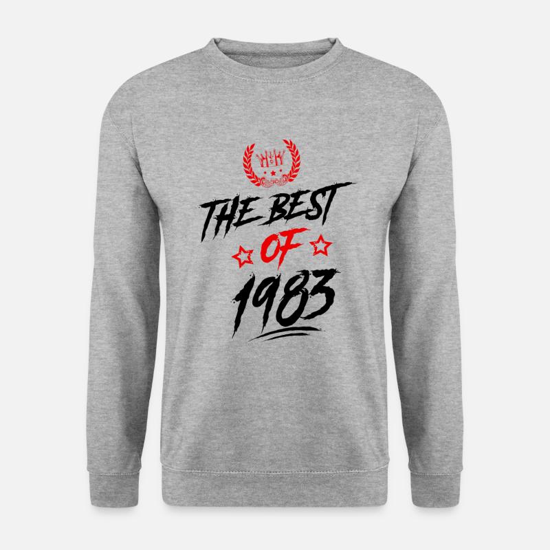 1983 best of - Unisex Pullover - Weißgrau meliert