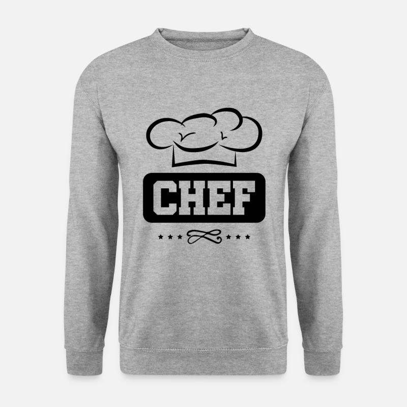 chef koch - Unisex Pullover - Weißgrau meliert