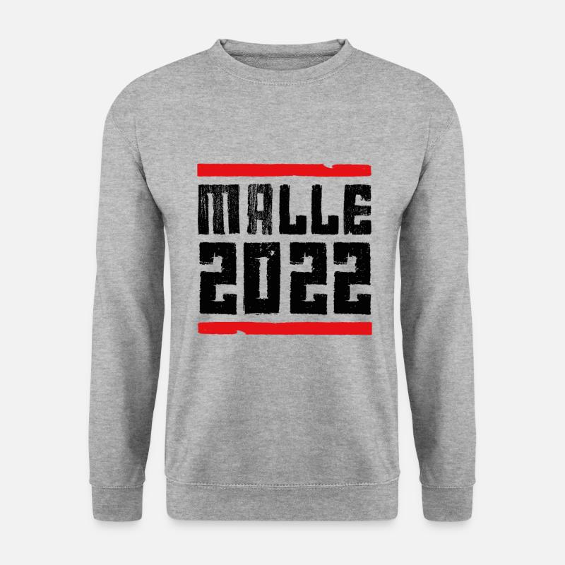 malle 2022 - Unisex Pullover - Weißgrau meliert