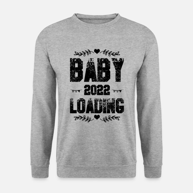 baby 2022 loading - Unisex Sweatshirt - salt & pepper