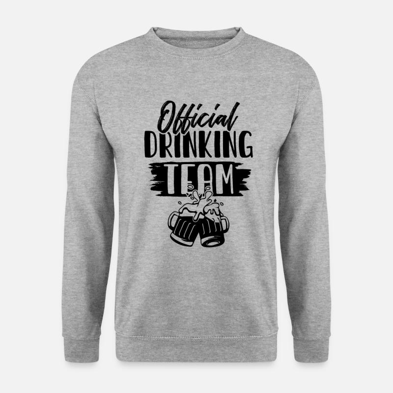 Drinking Team - Unisex Pullover - Weißgrau meliert