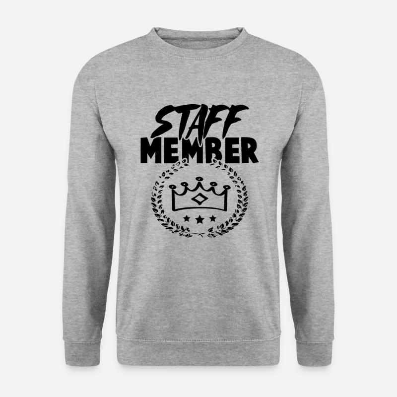 Staff Member - Unisex Pullover - Weißgrau meliert