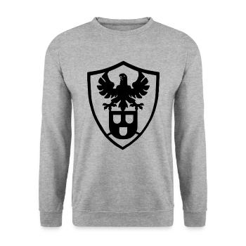 Maler Lackierer Zunftzeichen Beruf Malermeister - Unisex Pullover - Weißgrau meliert - Vorne - Alina (178cm) & Michal (187cm)
