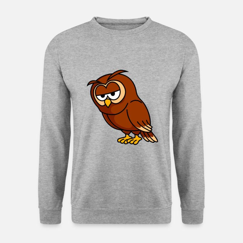 Owl Comic - Unisex Sweatshirt - salt & pepper