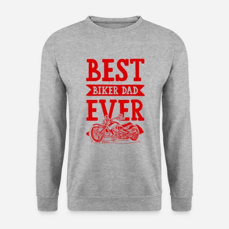 Biker Dad - Unisex Pullover - Weißgrau meliert