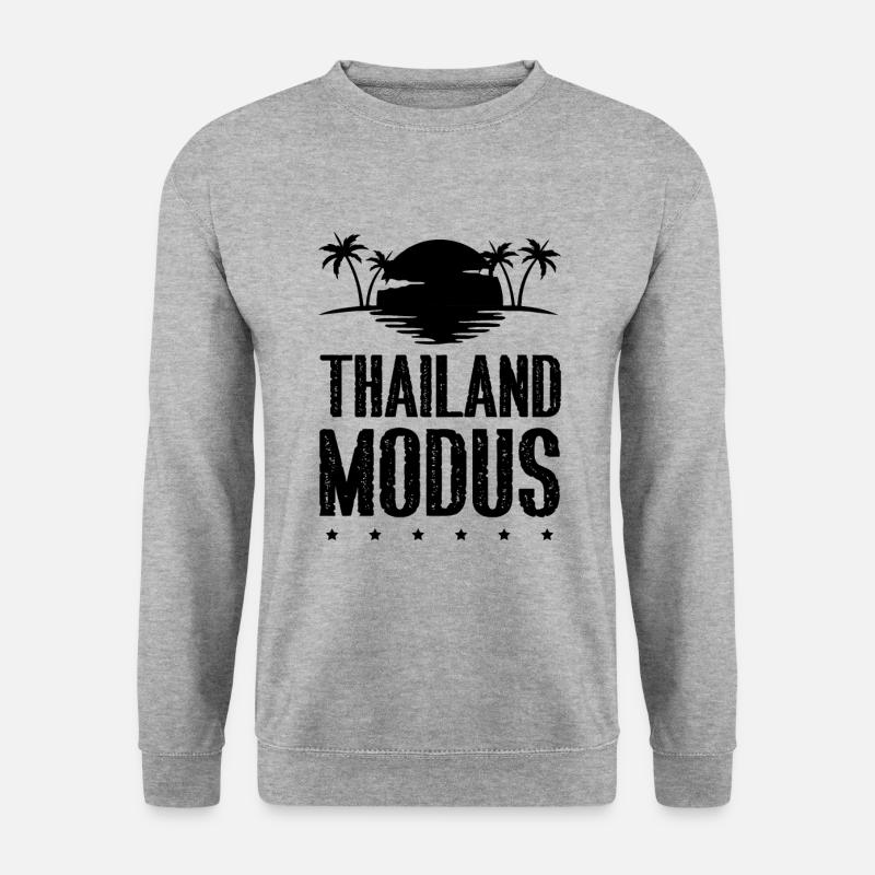 Thailand Modus - Unisex Pullover - Weißgrau meliert