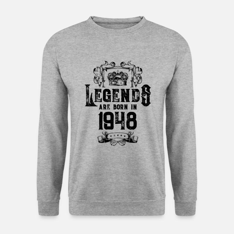 1948 legends birthday - Unisex Sweatshirt - salt & pepper