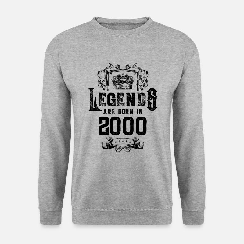 2000 legends birthday - Unisex Sweatshirt - salt & pepper