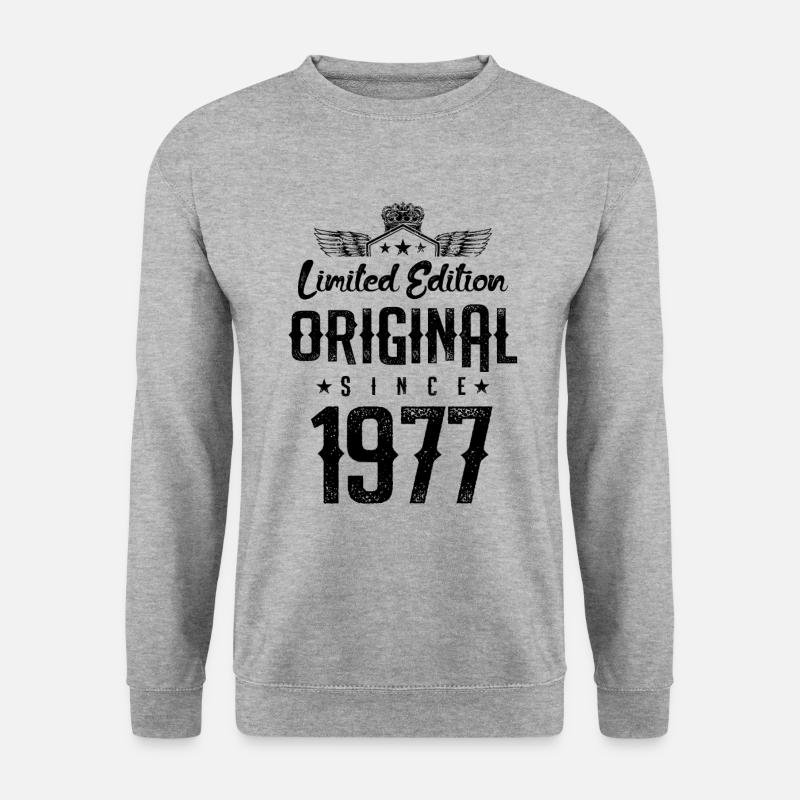 1977 limited edition - Unisex Pullover - Weißgrau meliert
