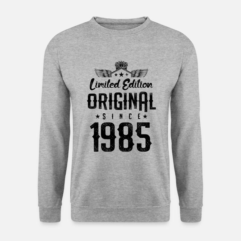 1985 limited edition - Unisex Pullover - Weißgrau meliert