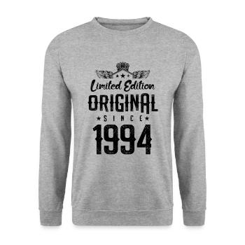 Édition limitée 1994 - Sweat-shirt Unisexe - gris chiné - Devant - Alina (178cm) & Michal (187cm)