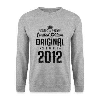 2012 limited edition - Unisex Pullover - Weißgrau meliert - Vorne - Alina (178cm) & Michal (187cm)