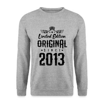 2013 limited edition - Unisex Pullover - Weißgrau meliert - Vorne - Alina (178cm) & Michal (187cm)