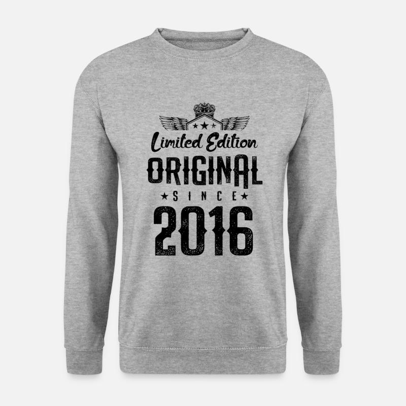 2016 limited edition - Unisex Pullover - Weißgrau meliert