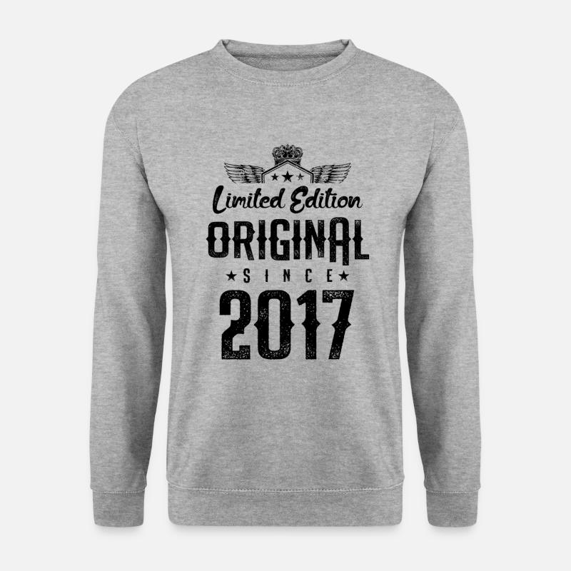 2017 limited edition - Unisex Pullover - Weißgrau meliert