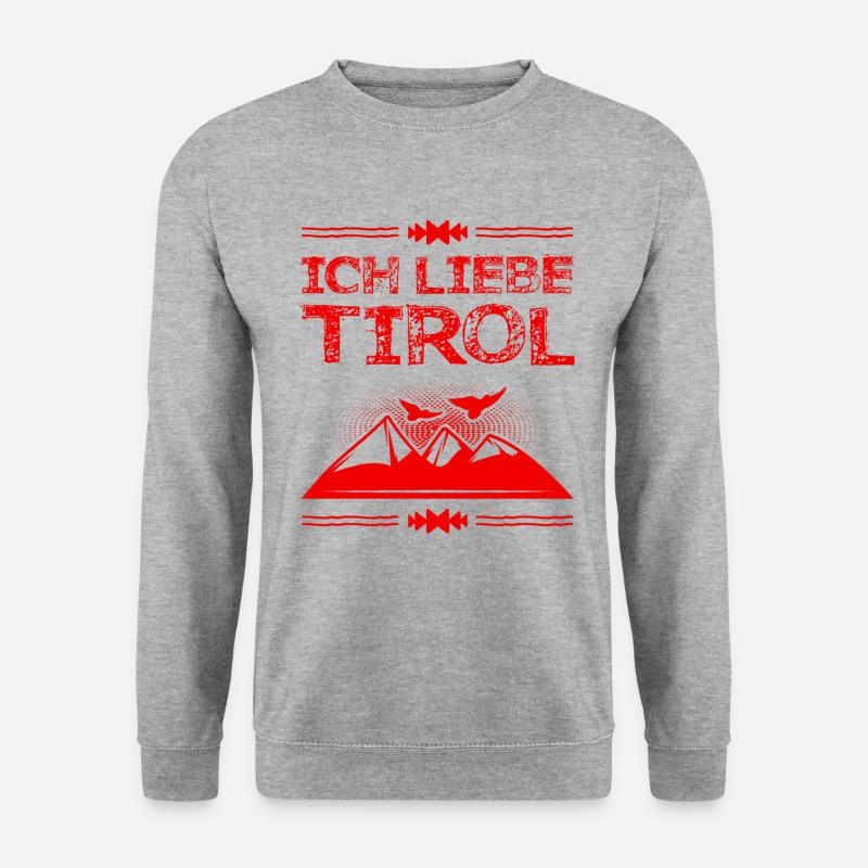 ich liebe Tirol - Unisex Pullover - Weißgrau meliert