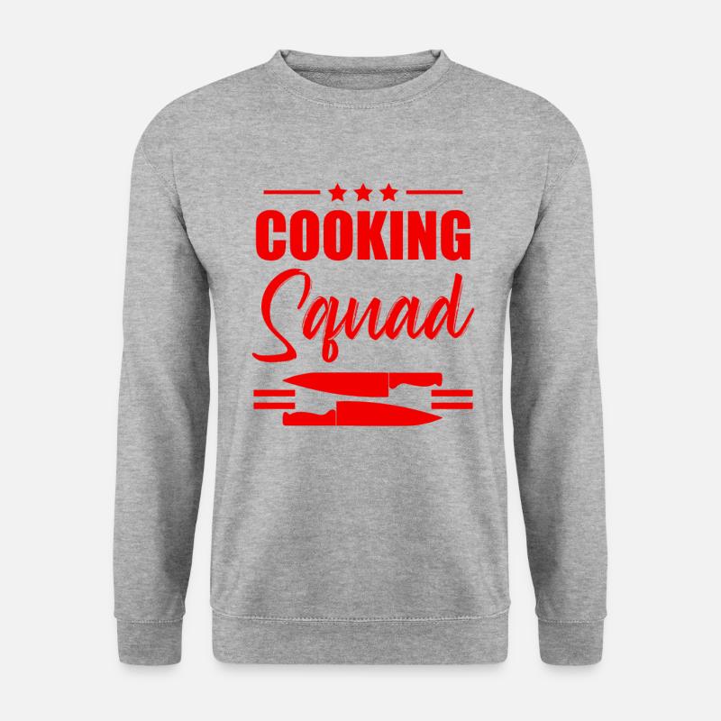 koch squad - Unisex Pullover - Weißgrau meliert