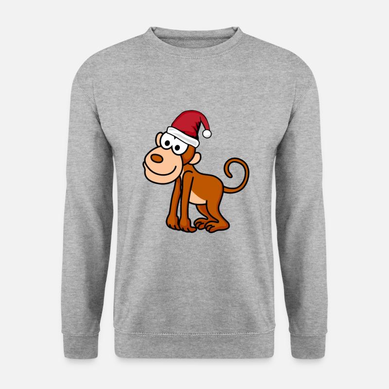 Monkey Comic Christmas - Unisex Sweatshirt - salt & pepper