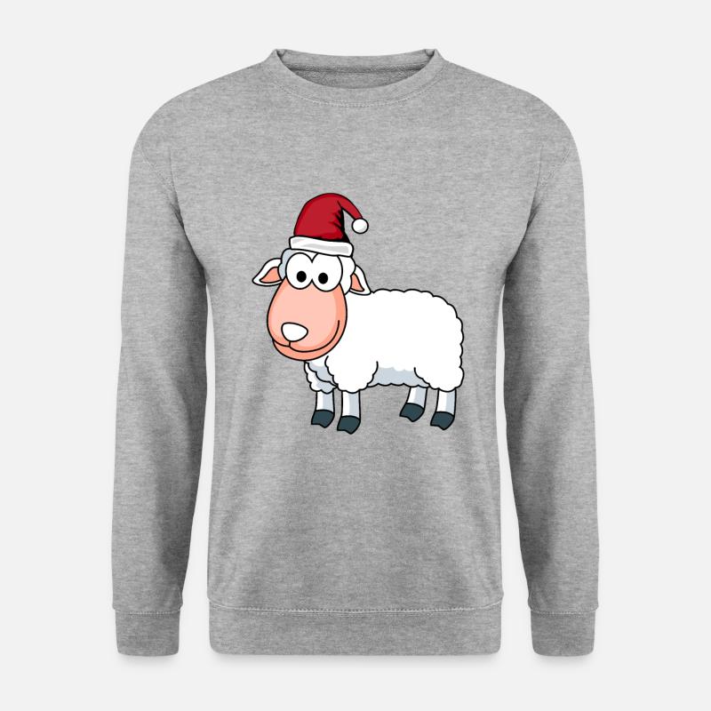 Moutons Comic Noël - Sweat-shirt Unisexe - gris chiné